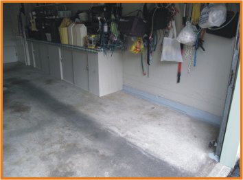 Garage Floor Before the Pro Garage Floor Covering.